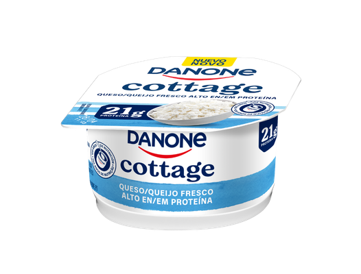 O queijo cottage da Danone: com ingredientes de origem natural, naturalmente rico em prote&iacute;na e baixo em gordura.
&Eacute; vers&aacute;til para in&uacute;meras receitas e um &oacute;ptimo aliado para uma alimenta&ccedil;&atilde;o equilibrada!

Benef&iacute;cios para a sa&uacute;de
Light*
*Teor de gordura reduzido (-60% de gordura que a m&eacute;dia de mercado de queijos frescos n&atilde;o light).Rico em prote&iacute;na.Dever&aacute; ser consumido integrado num regime alimentar variado e equilibrado e num modo de vida saud&aacute;vel.
