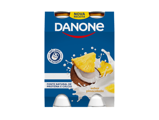 Num formato pr&aacute;tico e saboroso, o iogurte l&iacute;quido Danone, fonte c&aacute;lcio, &eacute; uma nutritiva op&ccedil;&atilde;o para qualquer altura do dia.
Benef&iacute;cios para a sa&uacute;de
Dever&aacute; ser consumido integrado num regime alimentar variado e equilibrado e num modo de vida saud&aacute;vel.