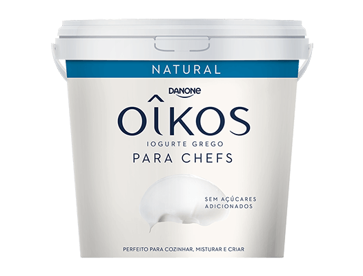 O novo formato de Oikos natural é ideal para misturar e cozinhar!