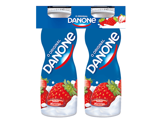 Num formato prático e saboroso, o iogurte líquido Danone, fonte cálcio, é uma nutritiva opção para qualquer altura do dia.

