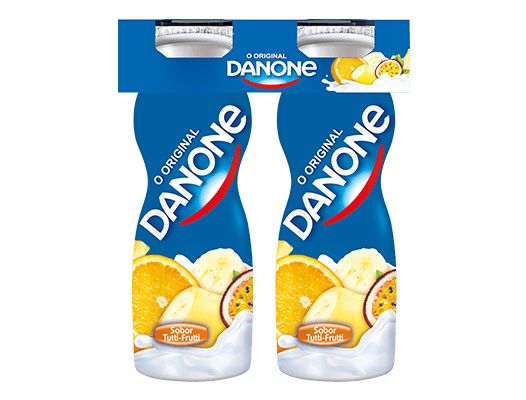 Num formato prático e saboroso, o iogurte líquido Danone, fonte cálcio, é uma nutritiva opção para qualquer altura do dia.

