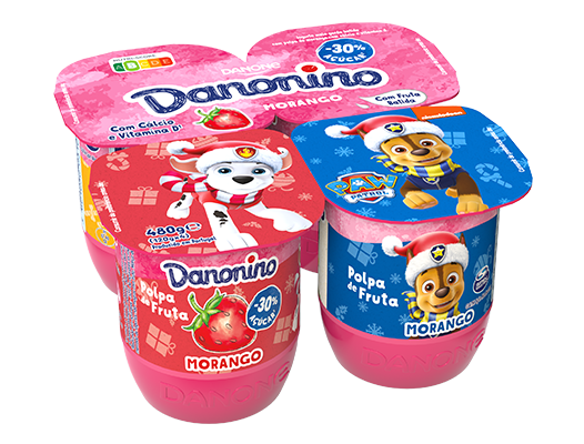 São os iogurtes de polpa de fruta de Danonino, fonte de Cálcio e Vitamina D, nas variedades Banana-Laranja-Bolacha e Morango.
Benefícios para a saúde
Danonino Polpas é rico em cálcio e é fonte de vitamina D e proteínas que são necessários para o crescimento e desenvolvimento normais dos ossos das crianças.
