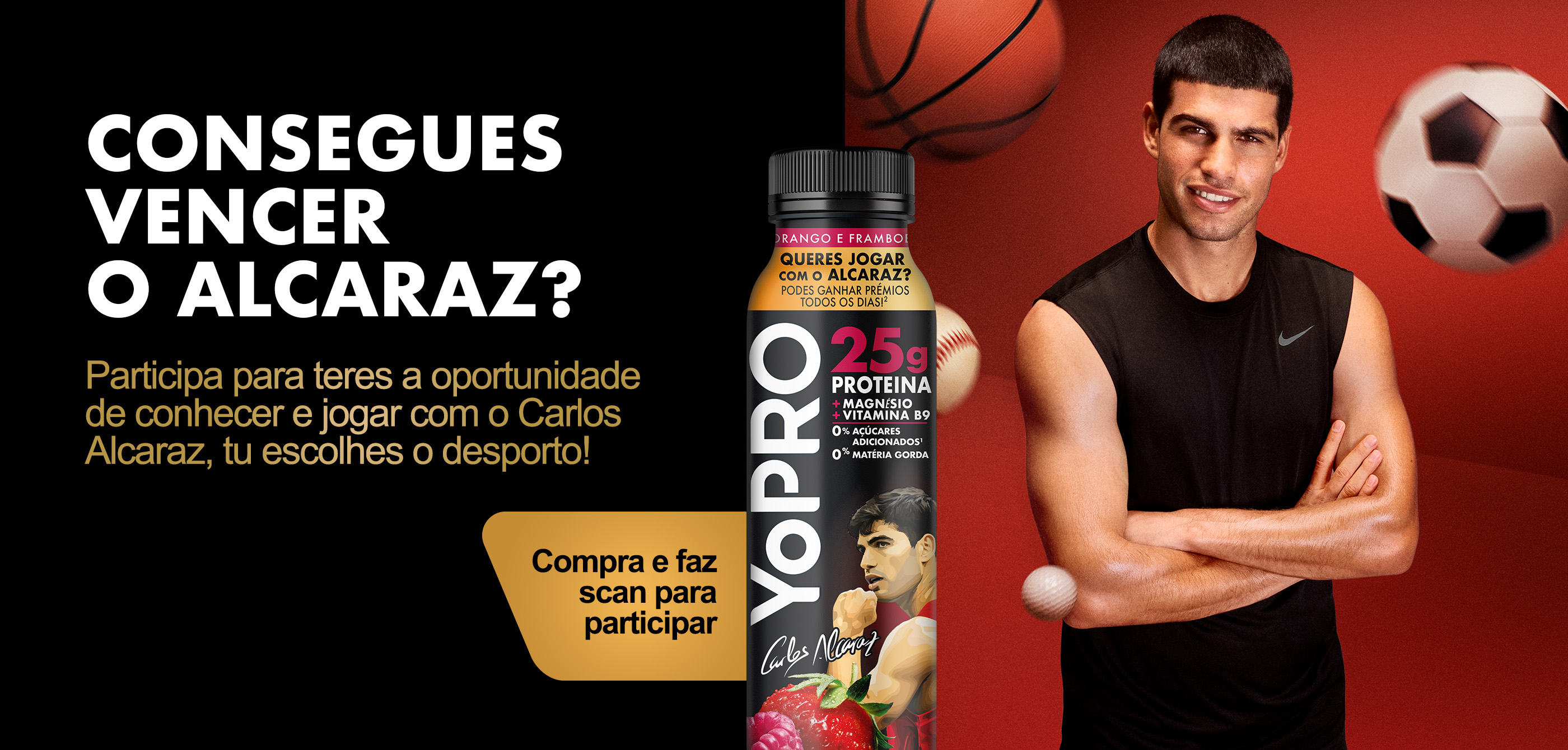 Passatempo YoPRO: queres jogar com o Carlos Alcaraz?