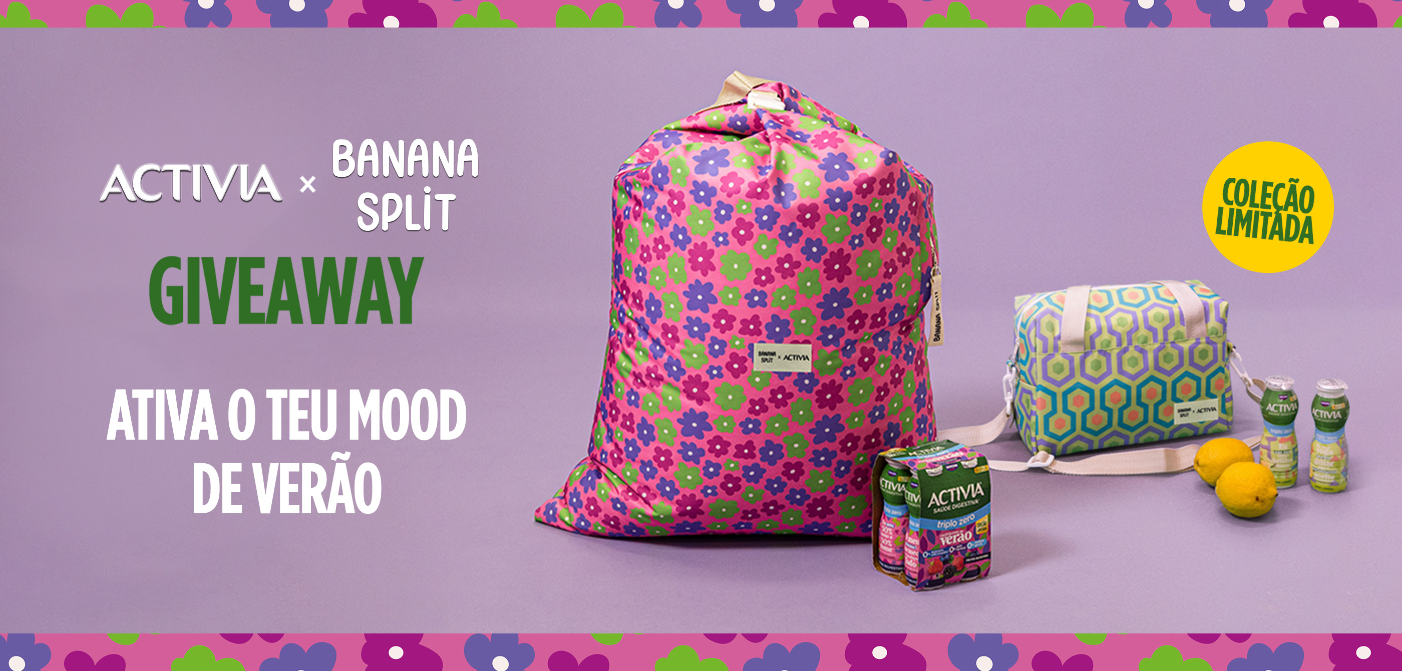 Giveaway Activia x Banana Split: Ativa o teu mood de verão