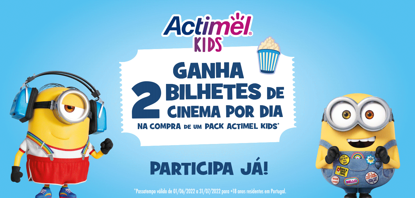 Temos 2 bilhetes de cinema para dar todos os dias!