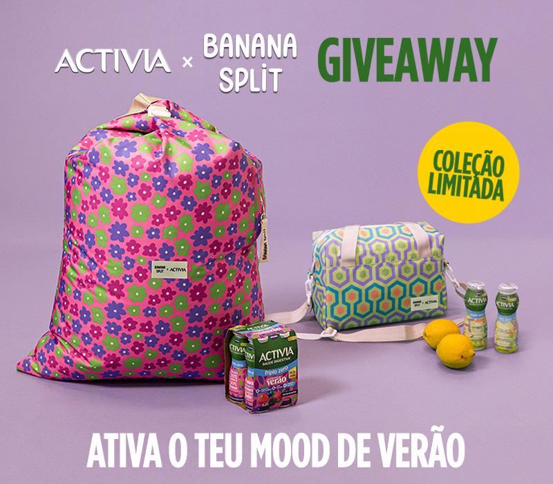 Giveaway Activia x Banana Split: Ativa o teu mood de verão